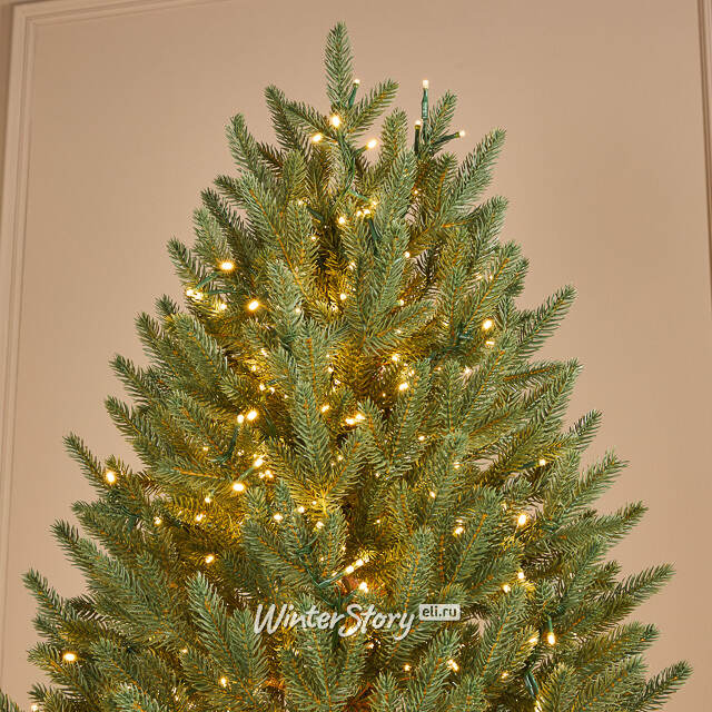 Искусственная елка с гирляндой Лесная Фея 230 см, 4600 теплых белых ламп, ЛИТАЯ 100% TreeDeLuxe