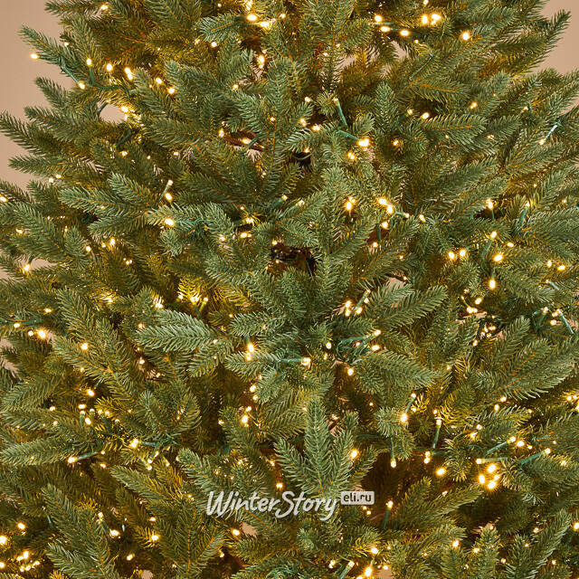 Искусственная елка с гирляндой Лесная Фея 230 см, 4600 теплых белых ламп, ЛИТАЯ 100% TreeDeLuxe