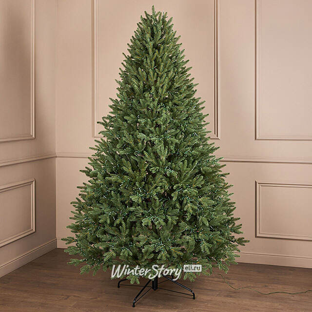 Искусственная елка с гирляндой Лесная Фея 230 см, 4600 теплых белых ламп, ЛИТАЯ 100% TreeDeLuxe