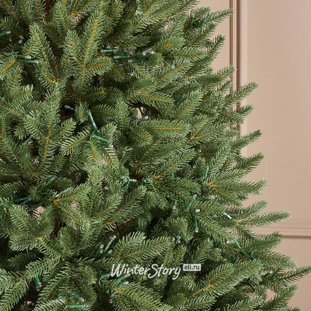 Искусственная елка с гирляндой Лесная Фея 230 см, 4600 теплых белых ламп, ЛИТАЯ 100% TreeDeLuxe