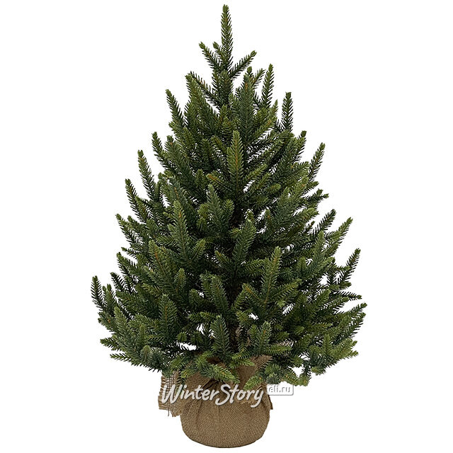 Настольная елка Королевская 90 см в мешочке, ЛИТАЯ 100% TreeDeLuxe