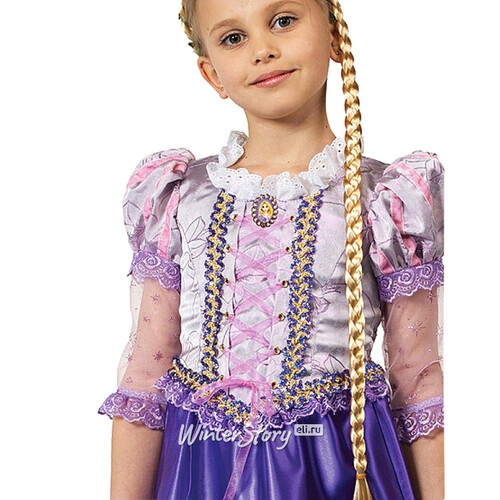 Карнавальный костюм Принцесса Рапунцель, рост 134 см Батик