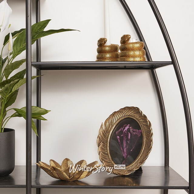 Подсвечник на 1 свечу Золотая Змея - Chris 9 см EDG