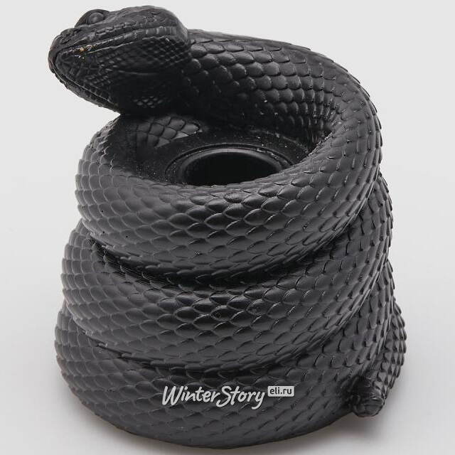 Подсвечник на 1 свечу Черная Змея - Connie 9 см EDG