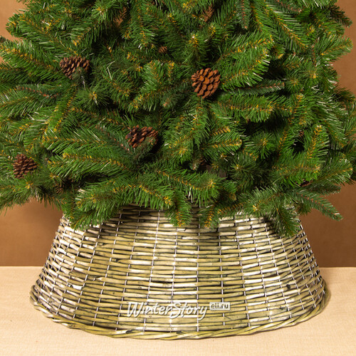 Плетеная корзина для елки Кантри Стайл 57*28 см бежево-оливковый Kaemingk