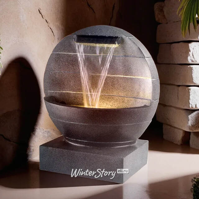 Декоративный фонтан Онтарио 80 см с LED подсветкой Winter Deco