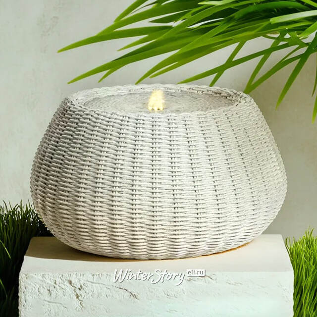 Декоративный фонтан Sorrento Сhiaro 54*28 см с LED подсветкой Kaemingk