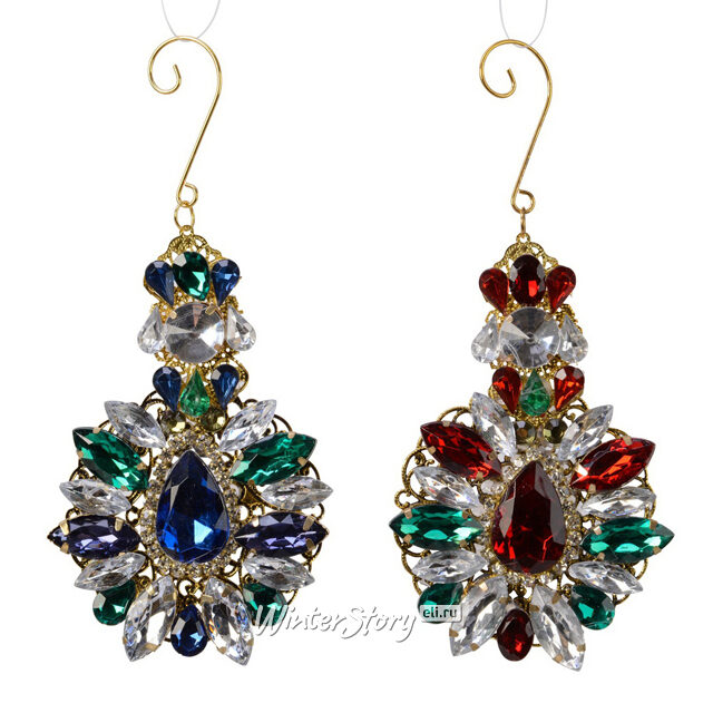 Елочная игрушка Murcia Sevilla 12 см синяя, подвеска Kaemingk