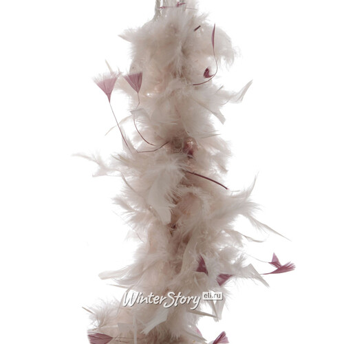 Гирлянда Боа из перьев 184 см нежно-розовая Kaemingk