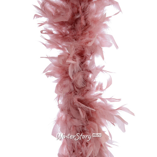 Гирлянда Боа из перьев 184 см благородный розовый Kaemingk