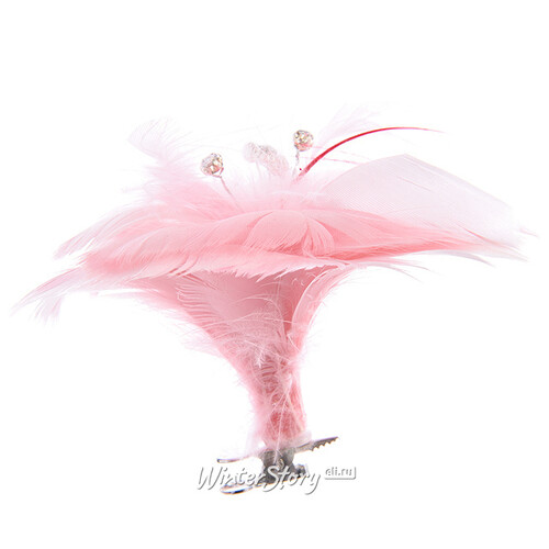 Лилия Воздушная 12 см розовая, клипса Kaemingk