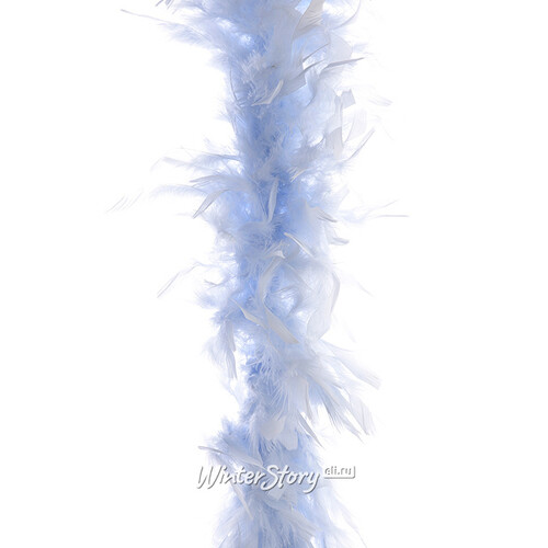 Гирлянда Боа из перьев 184 см голубой лед Kaemingk