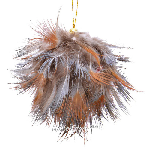Елочный шар из перьев Тирольская История: Больцано 12 см Kaemingk