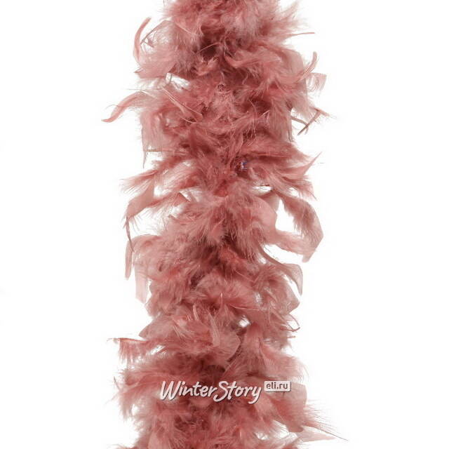 Гирлянда Боа из перьев Амелина 184 см коралловая Kaemingk