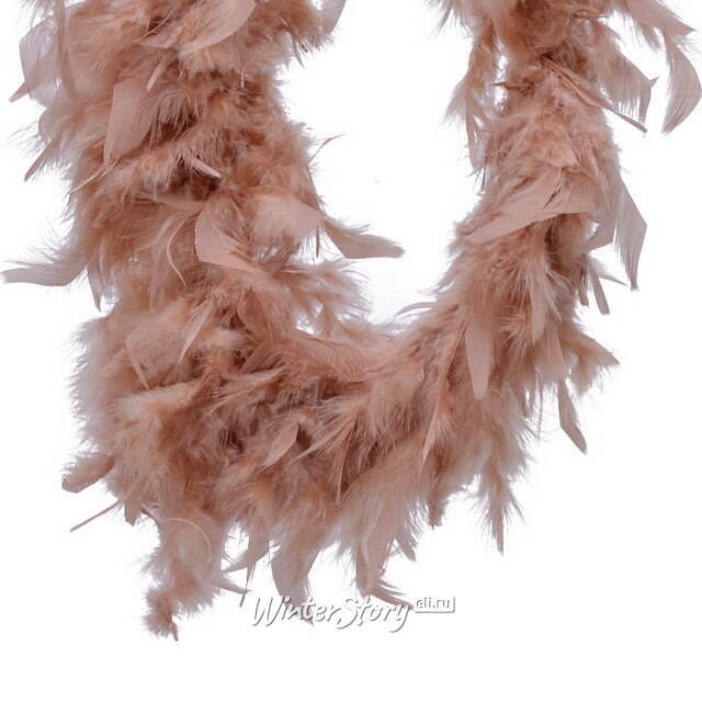 Гирлянда Боа из перьев Амелина 184 см коралловая Kaemingk