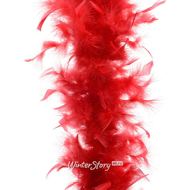 Гирлянда Боа из Перьев 184 см красный Kaemingk