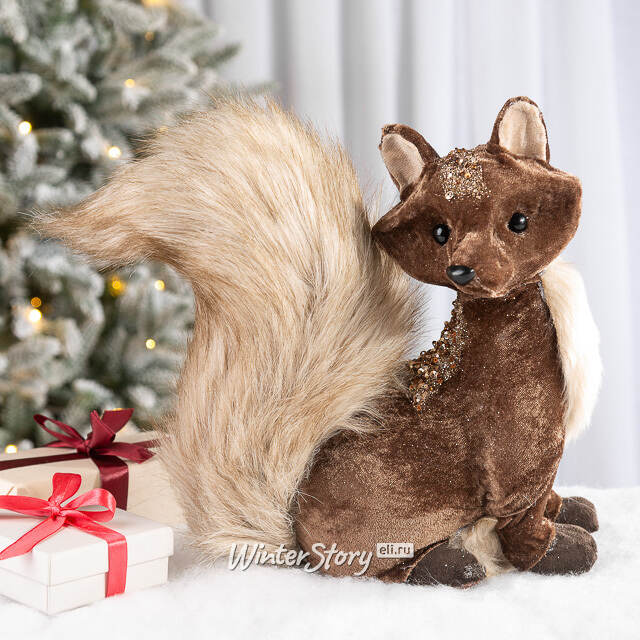 Декоративная фигура Лисичка Айрика - Diamond Forest 27 см, корица Kaemingk