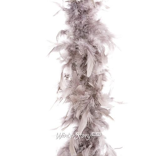 Гирлянда Боа из перьев 184 см пепельный Kaemingk