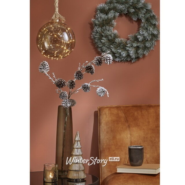 Венок заснеженный Женева 90 см, ЛЕСКА Triumph Tree