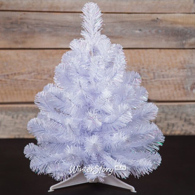 Искусственная белая елка Исландская белоснежная 45 см, ПВХ Triumph Tree