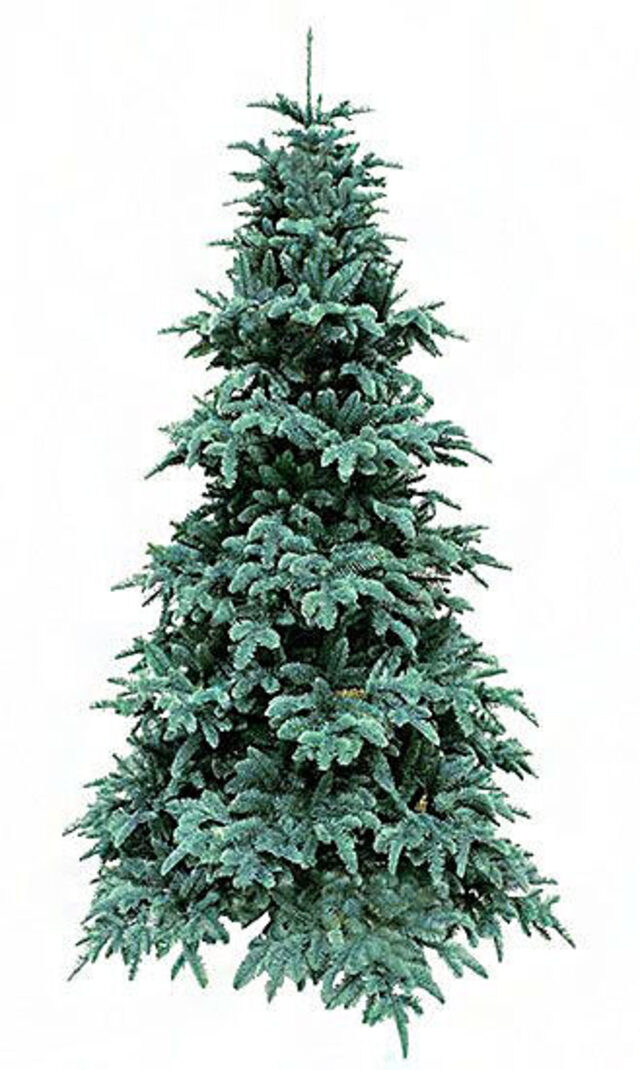 Искусственная елка Нормандия Стройная голубая 215 cм, ЛИТАЯ + ПВХ Triumph Tree