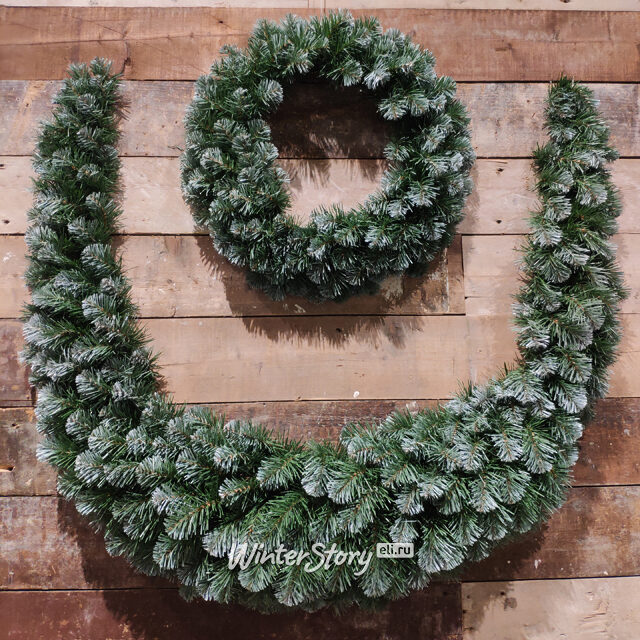 Венок Колорадо Заснеженный 90 см, ПВХ Triumph Tree