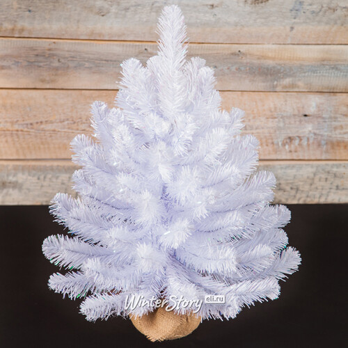Искусственная белая елка Исландская белоснежная в мешочке 60 см, ПВХ Triumph Tree