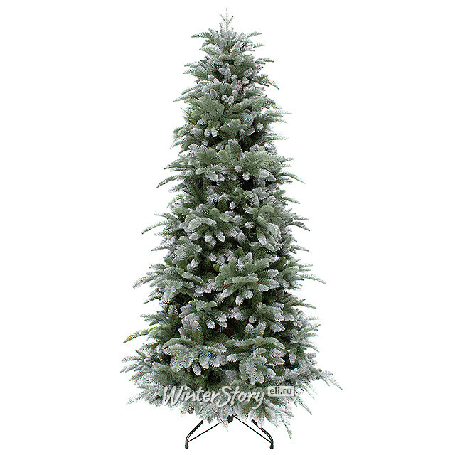 Искусственная елка Нормандия Заснеженная Стройная 185 см, ЛИТАЯ + ПВХ, уцененный Triumph Tree