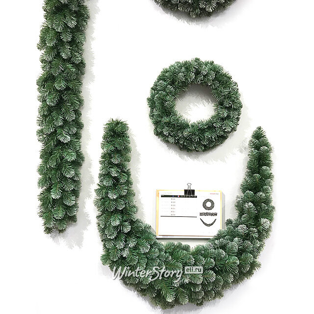 Венок Колорадо Заснеженный 90 см, ПВХ Triumph Tree