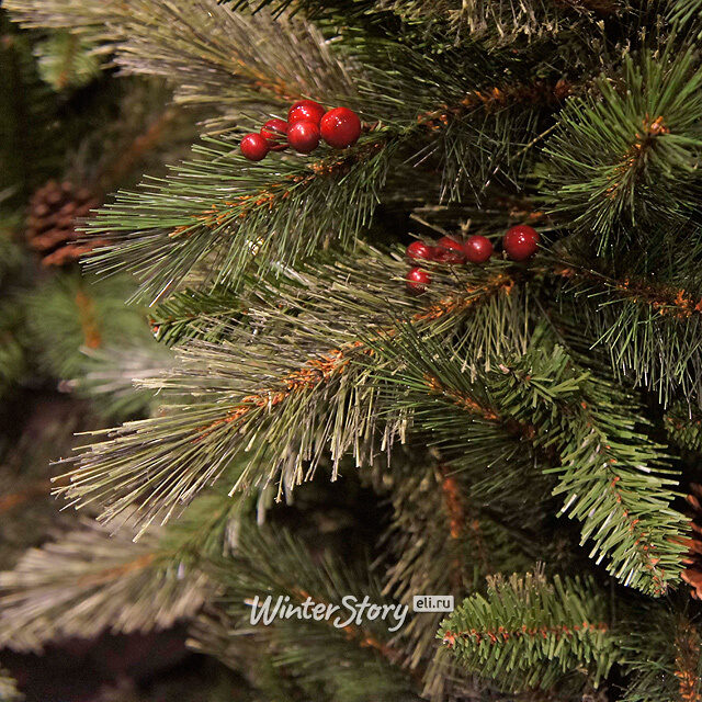 Искусственная елка Регина с шишками и ягодами 155 cм, ЛЕСКА + ПВХ Black Box