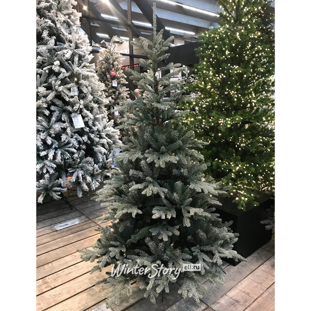 Искусственная елка Хрустальная заснеженная 155 см, ЛИТАЯ + ПВХ Black Box