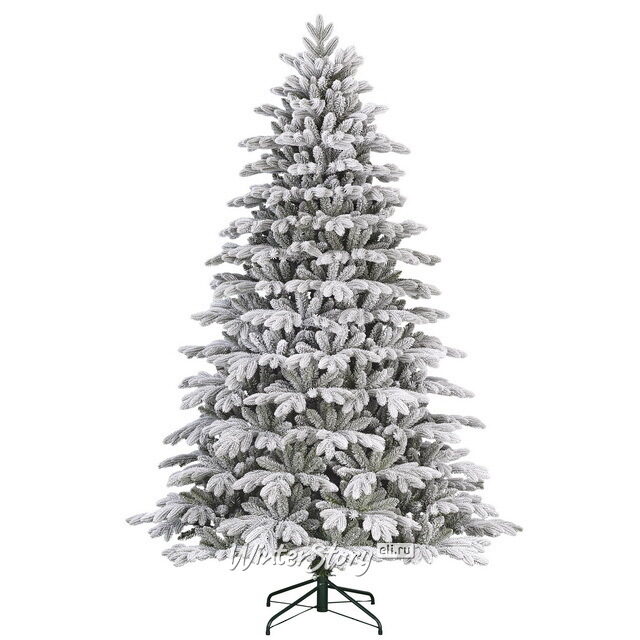 Искусственная елка Полярная заснеженная 155 см, ЛИТАЯ + ПВХ Black Box