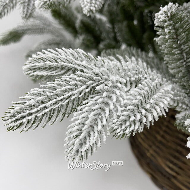 Искусственная елка Полярная заснеженная 155 см, ЛИТАЯ + ПВХ Black Box