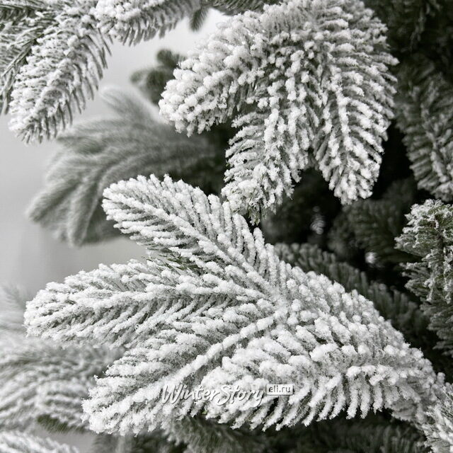 Искусственная елка Полярная заснеженная 155 см, ЛИТАЯ + ПВХ Black Box