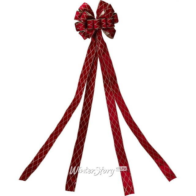 Верхушка на елку Бант Luxurious Cherry 130*33 см Koopman