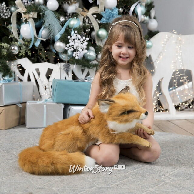 Мягкая игрушка Лиса лежащая 60 см Hansa Creation (Ханса Креэйшн)