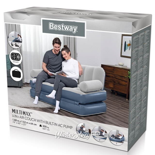 Надувной диван-кровать Air Coach 188*152*64 см Bestway