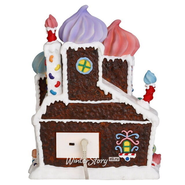 Пряничный домик с меренгой 21*17 см, подсветка, на батарейках Lemax