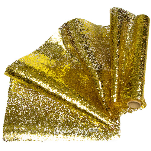 Ткань с блестками Этталь 28*250 см золотая Koopman