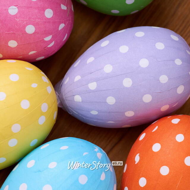 Пасхальные украшения Яйца - Забавный Горошек 7 см, 6 шт, подвеска Koopman