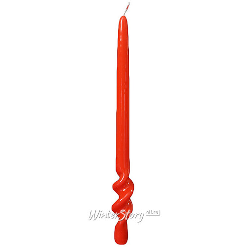 Длинная свеча Флекс 33*3 см красная Омский Свечной