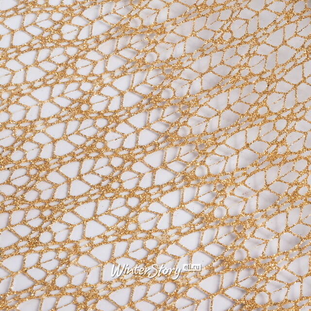Ткань для декора Ажурная Сетка Savannah 28*150 см золотая Koopman
