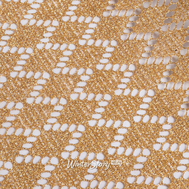 Ткань для декора Ажурная Сетка Steppe 28*150 см золотая Koopman