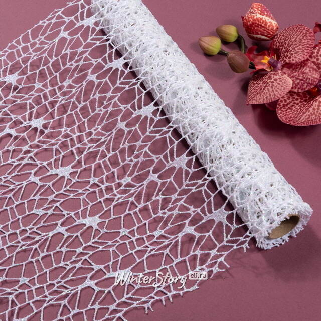 Ткань для декора Ажурная Сетка Hayfield 28*150 см белая Koopman