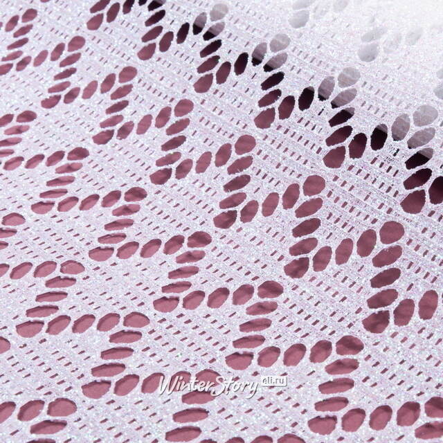 Ткань для декора Ажурная Сетка Steppe 28*150 см белая Koopman