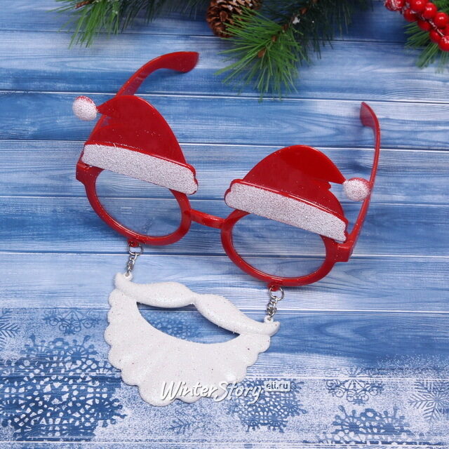 Новогодние очки Веселый Дед Мороз 15*10 см Serpantin