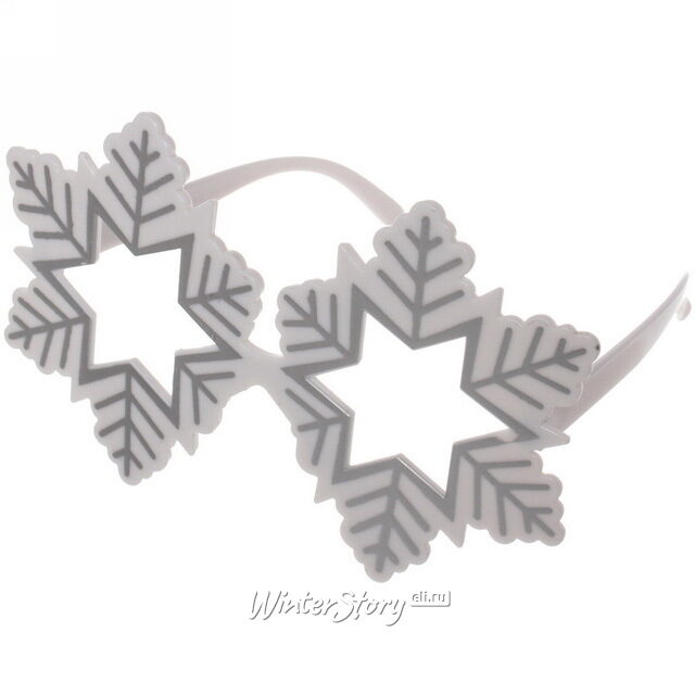 Новогодние очки Снежинки 16*10 см Serpantin