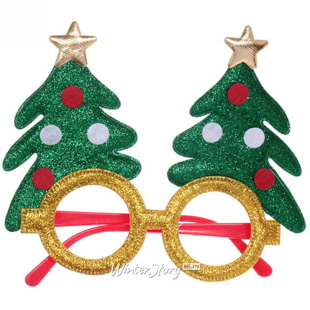 Новогодние очки Елочки 17*14 см Serpantin
