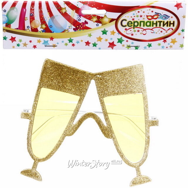 Новогодние очки Бокалы 15*14 см Serpantin