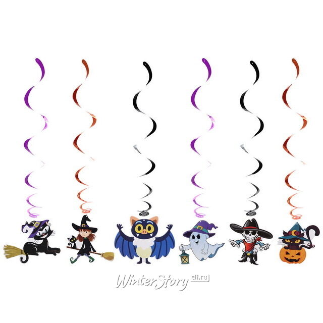 Набор украшений на Хэллоуин - Creepy Party, 6 шт Serpantin